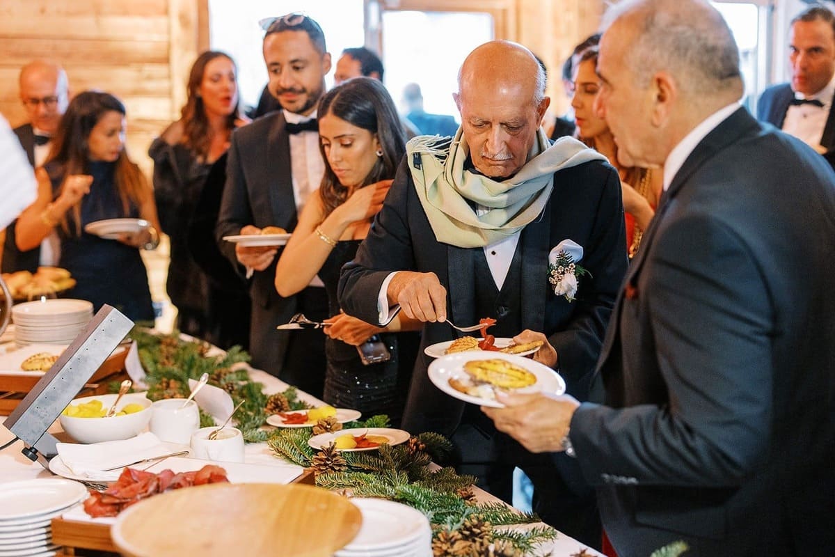 Buffet reception de mariage