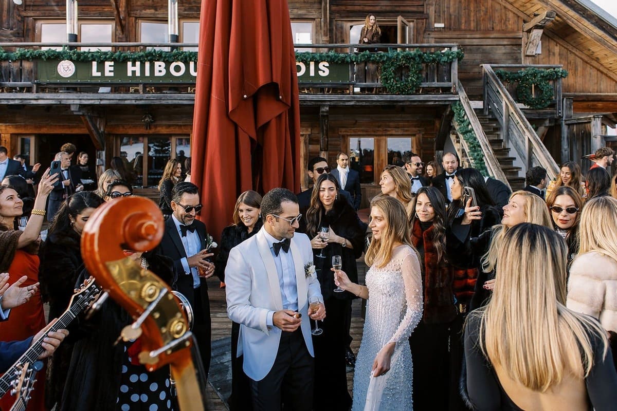 Fête de mariage terrasse