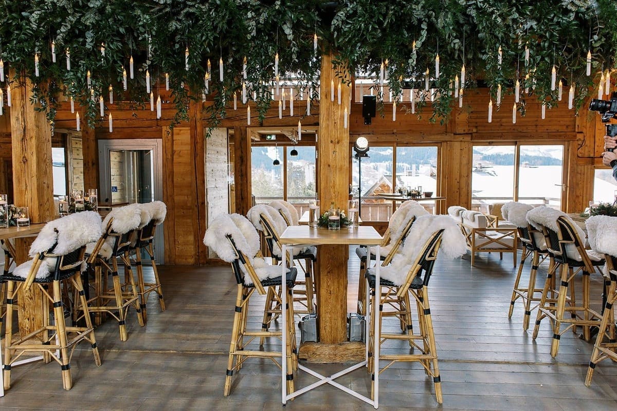 Salle mariage au pied des pistes de ski